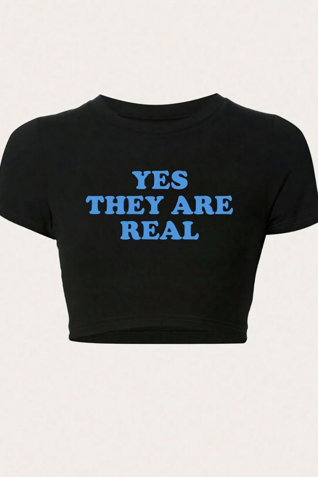 T-shirt Round Neck Shoulder Slim Fit Top