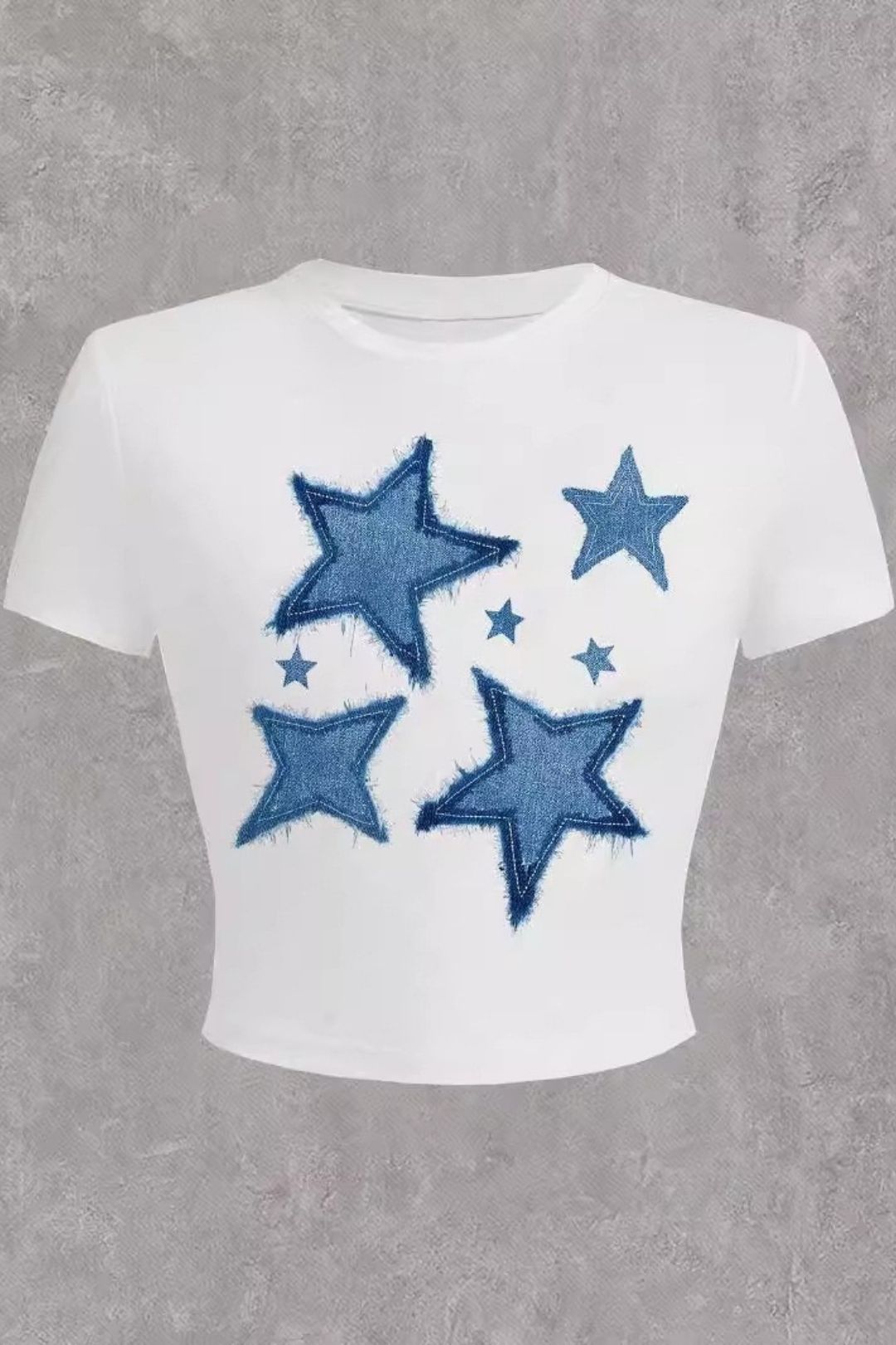 T-shirt Round Neck Shoulder Slim Fit Top