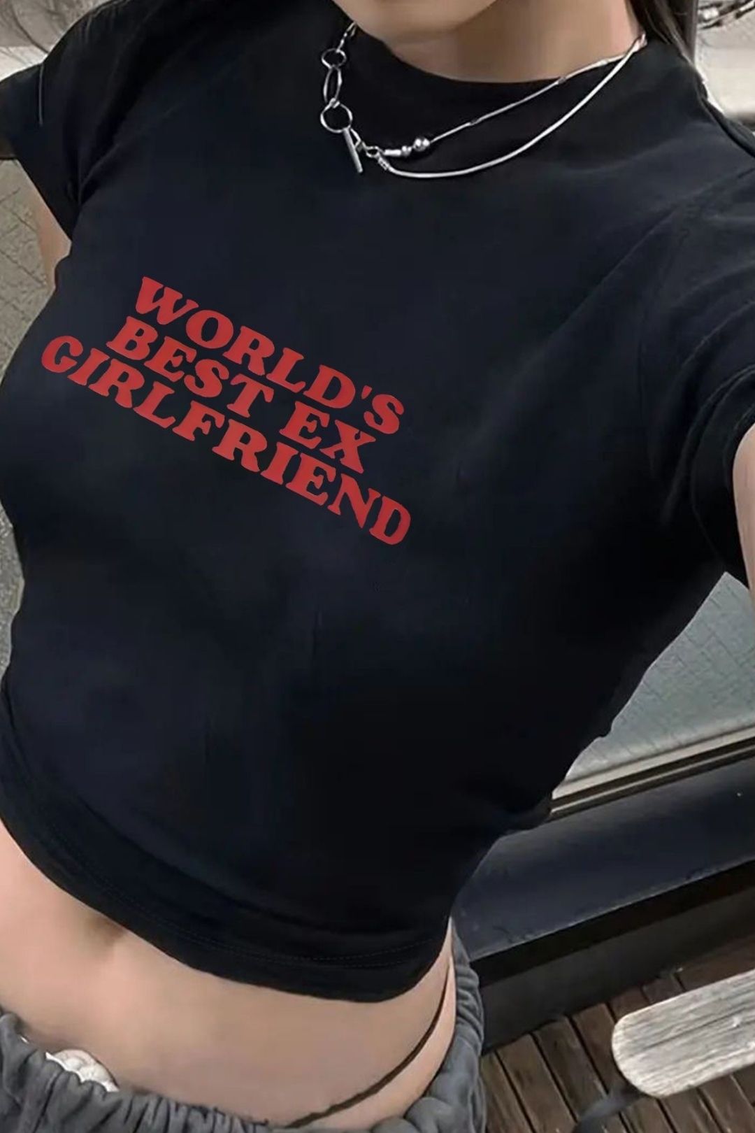 Short Sleeve Navel-baring T-shirt