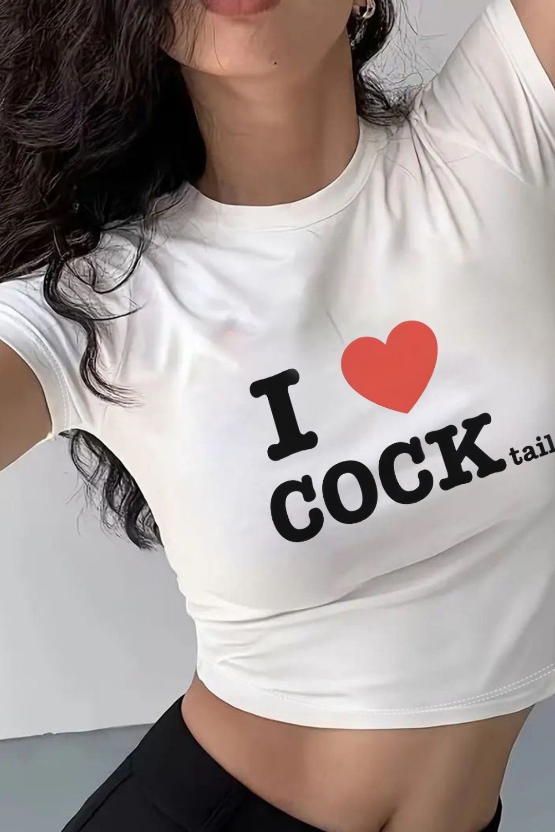 Short Sleeve Navel-baring T-shirt