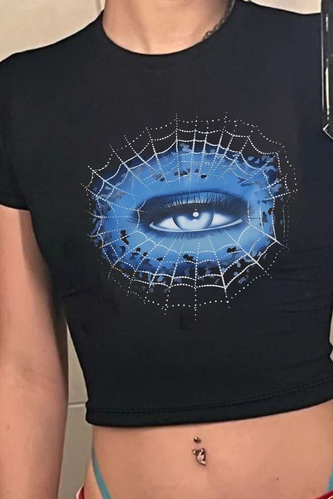 Short Sleeve Navel-baring T-shirt