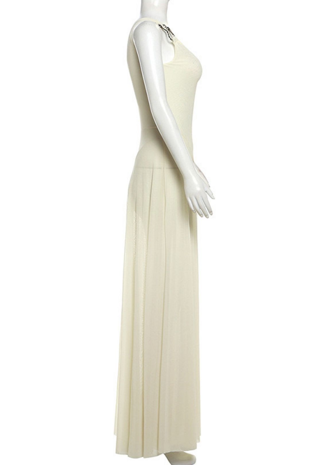 Sexy Slim V-neck Backless Suspender Long Skirt