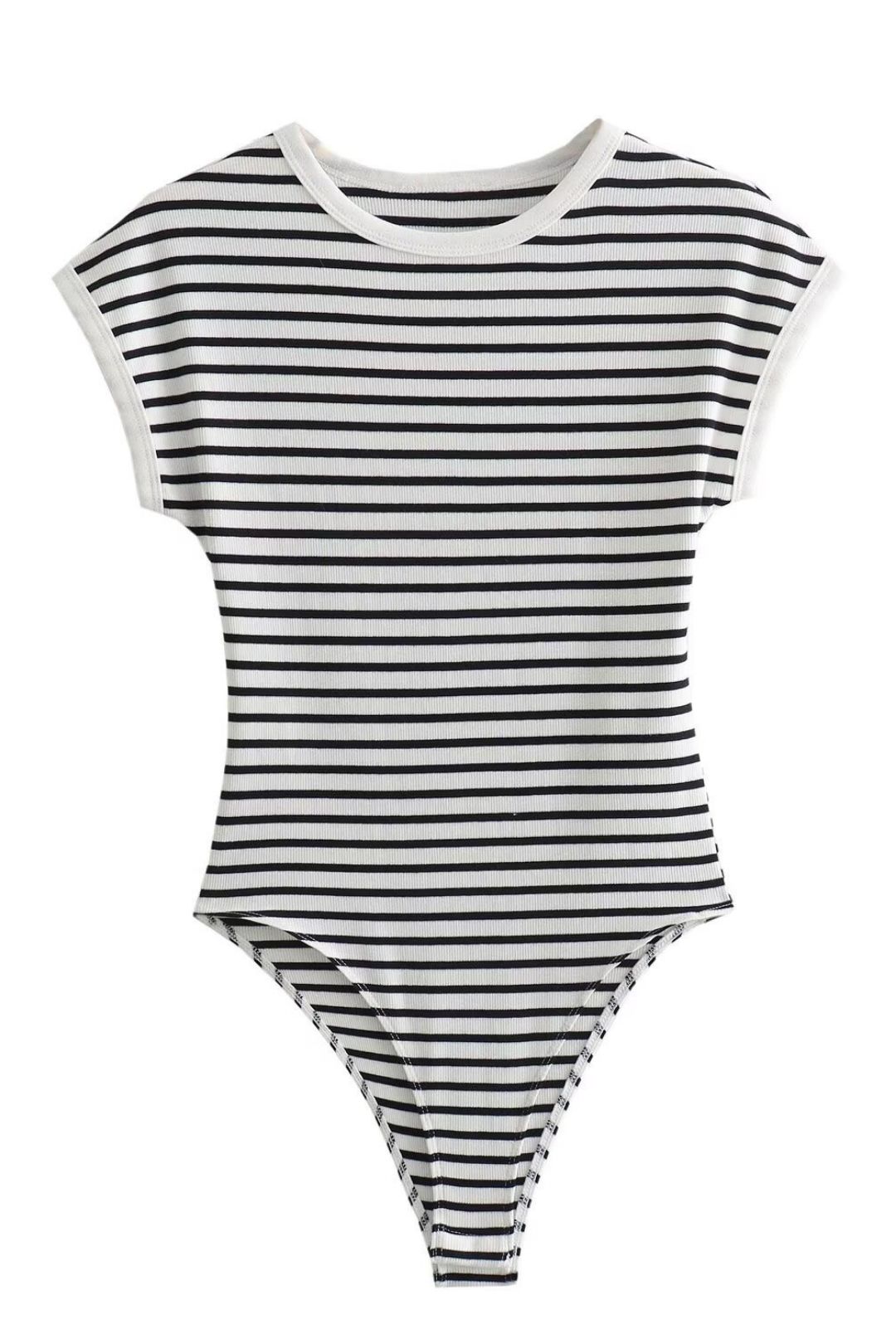 Round Neck Short Sleeve Bodysuit