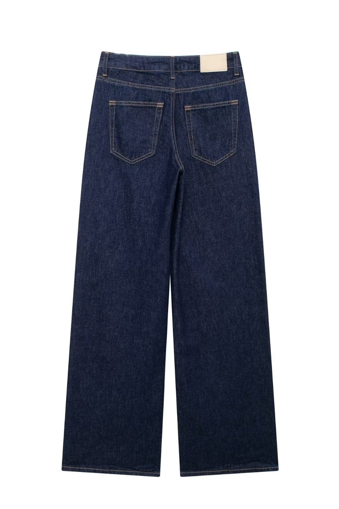 Simple High Waist Wide Leg Jeans