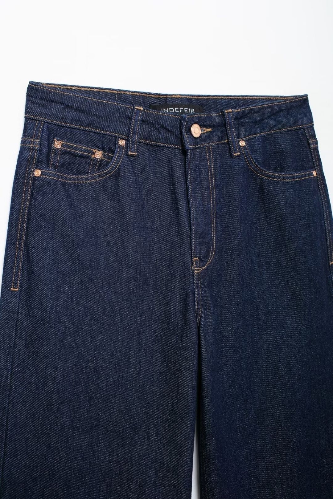 Simple High Waist Wide Leg Jeans