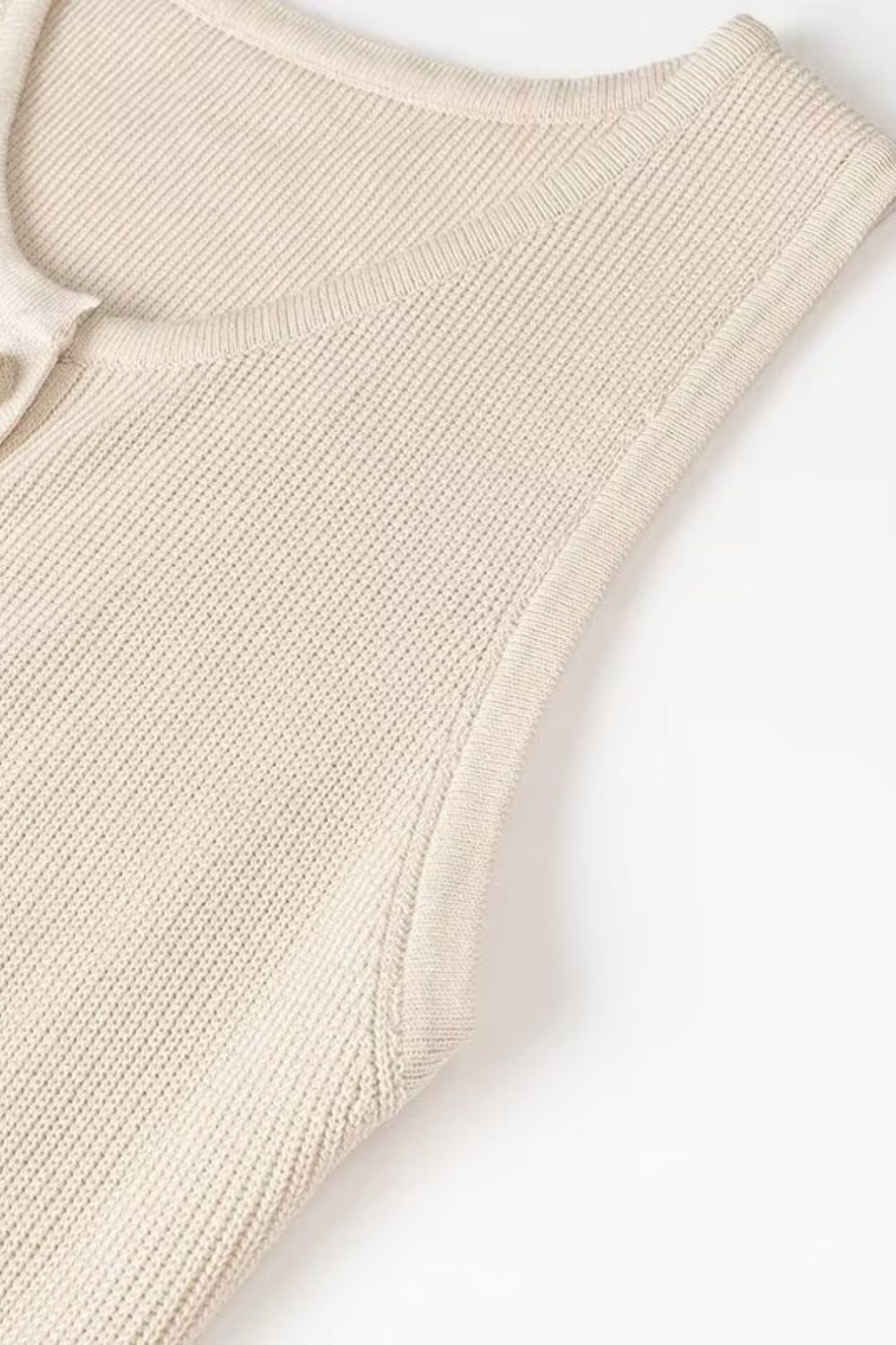 Solid Color Button Round Neck Loose Casual Knit Dress