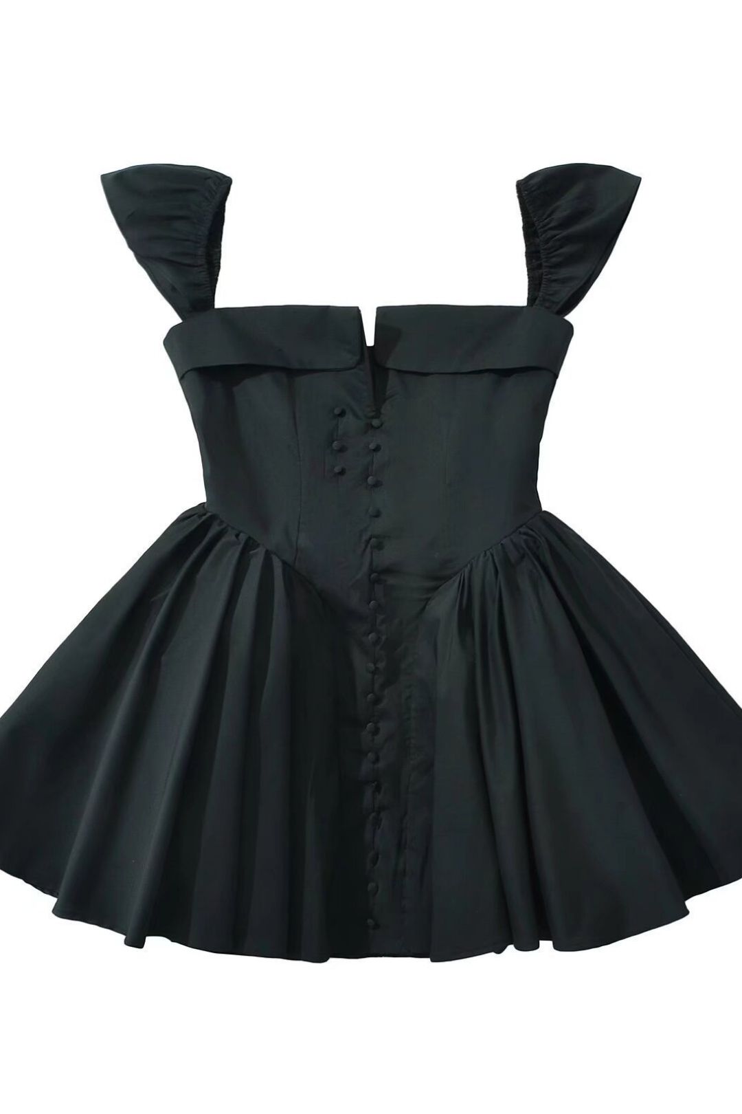 Niche Button Decoration Design Slim Mini Skirt Short Skirt