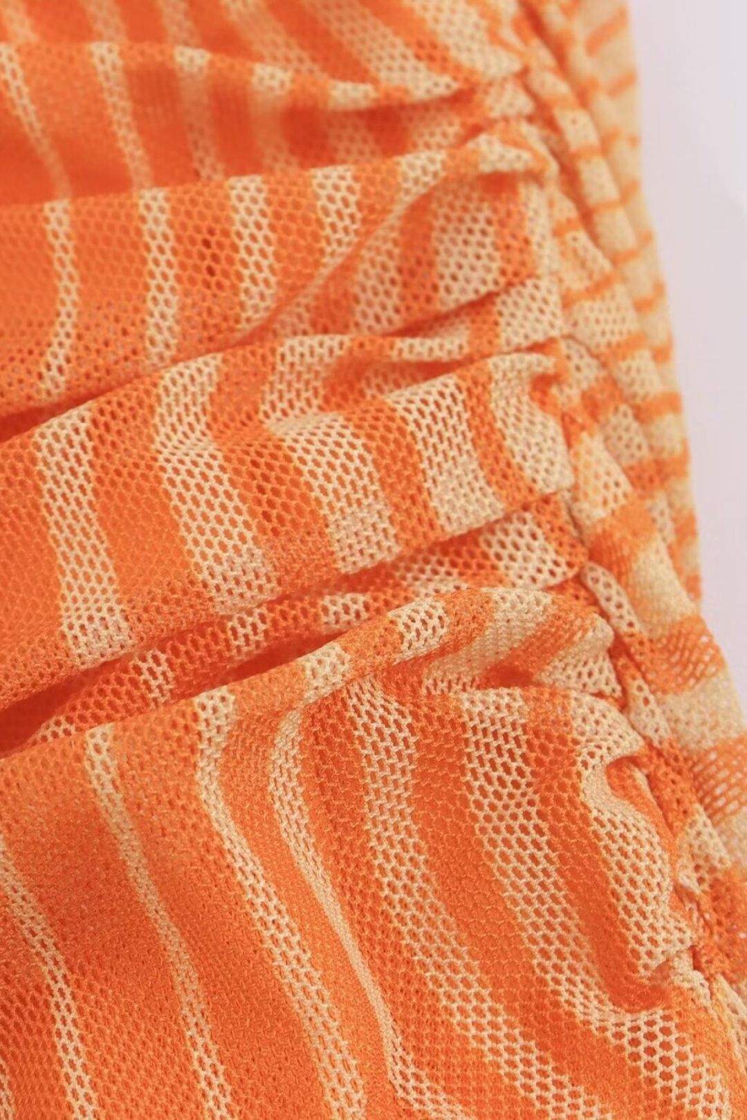 Pleated Printed Tulle Tulle Tulle Dress