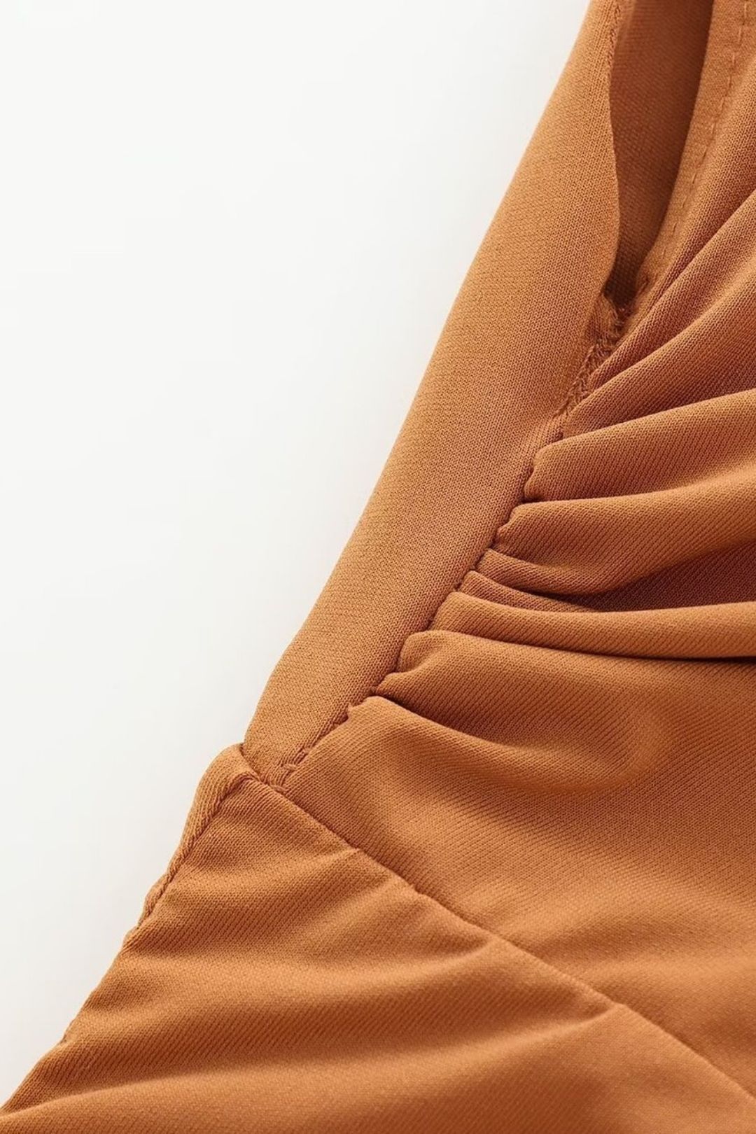 Pleated Short Sleeve Slim Dress