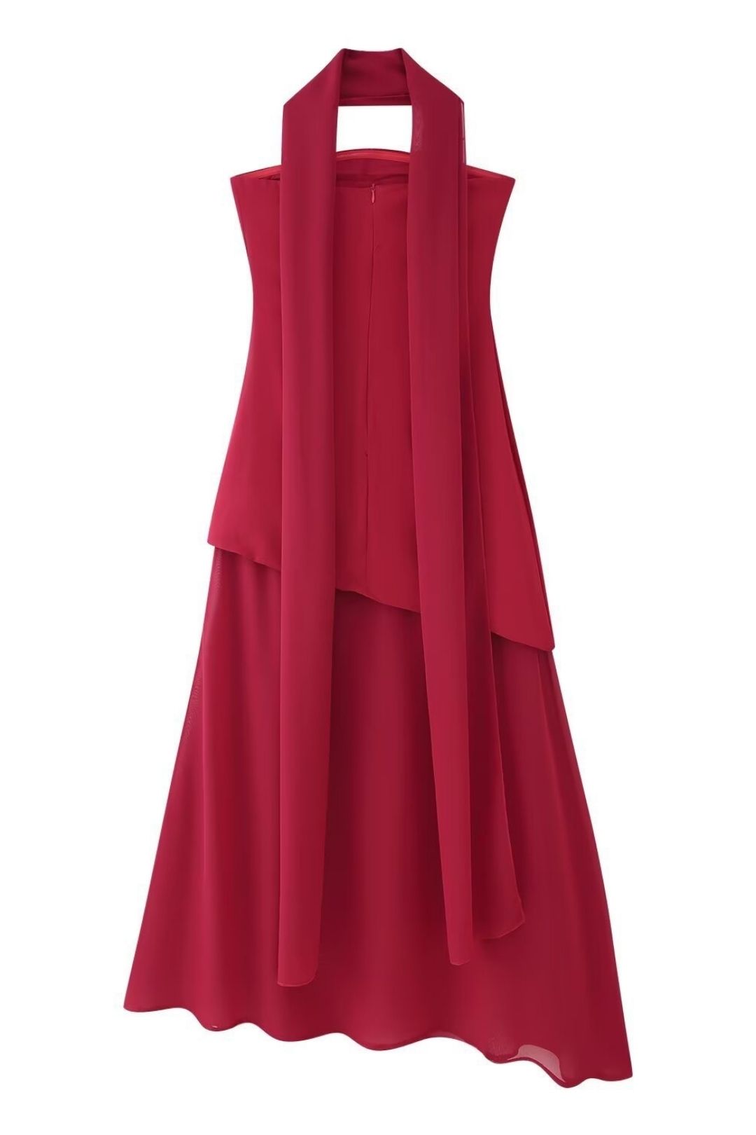 Niche Lace Splicing Design Long Halter Dress