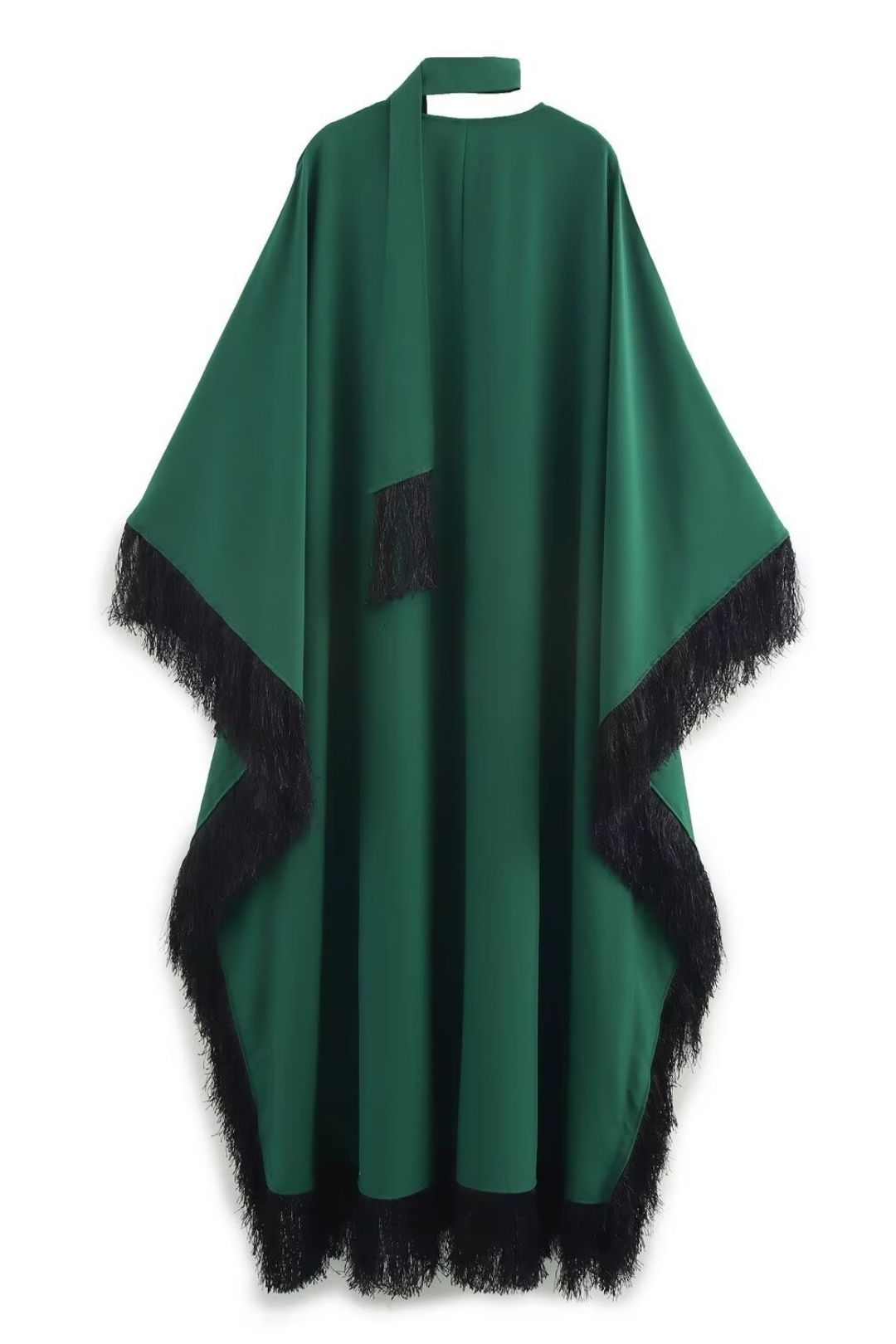 Sleeve Tassel Decorated Maxi Dress