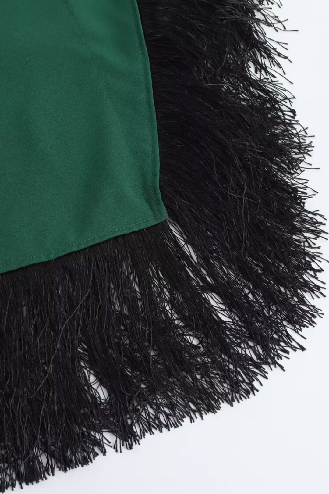 Sleeve Tassel Decorated Maxi Dress