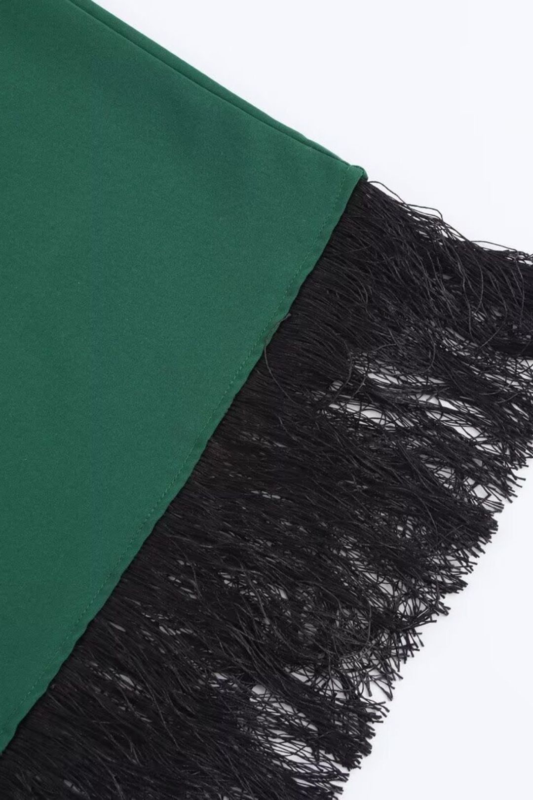 Sleeve Tassel Decorated Maxi Dress