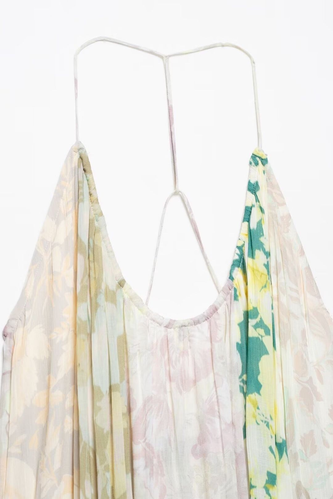 Flower Print Patchwork Dress