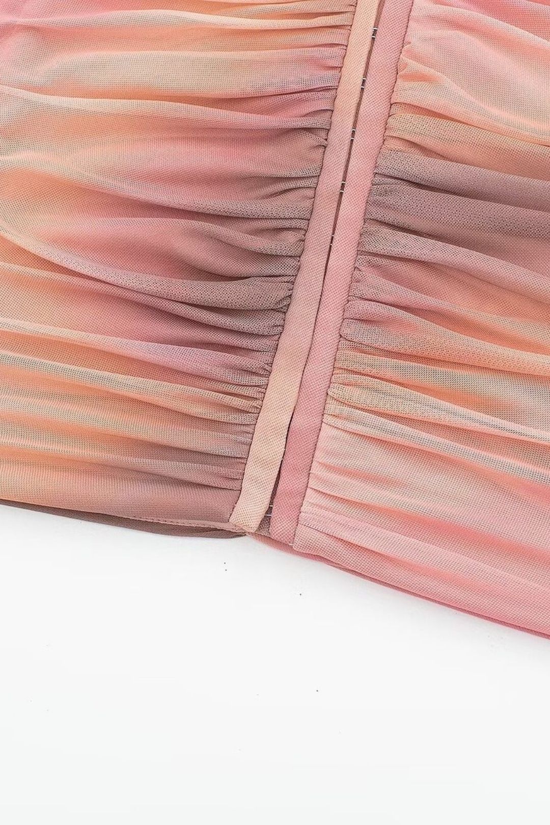 Casual Slim Printed Tulle Short Dress