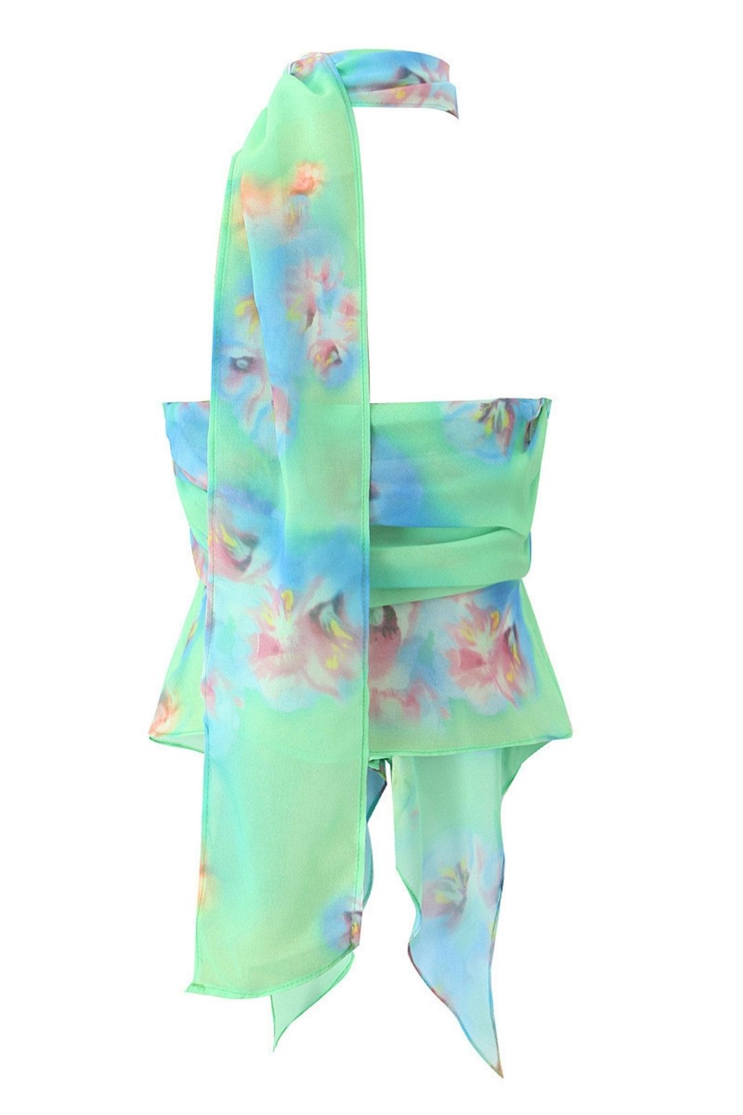 Irregular Halter Neck Off-the-Shoulder Tank Top Skirt