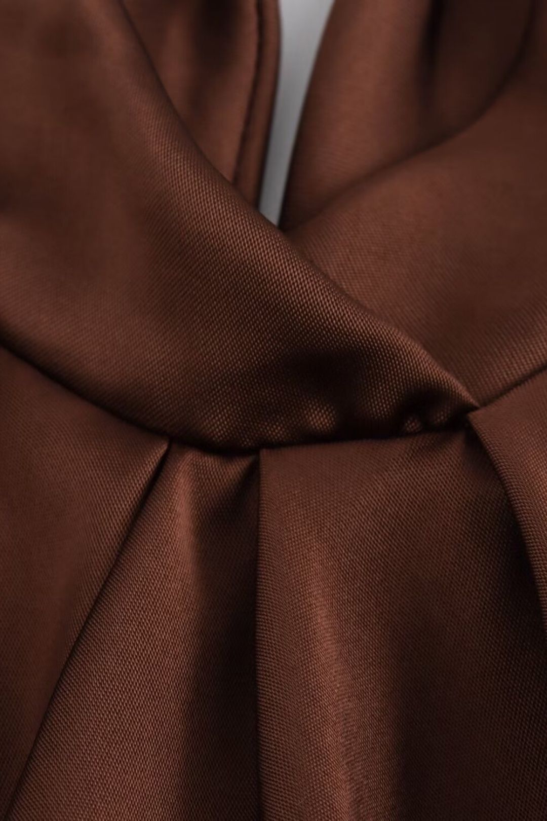 Sleeveless Backless Satin Textured Loose Dress