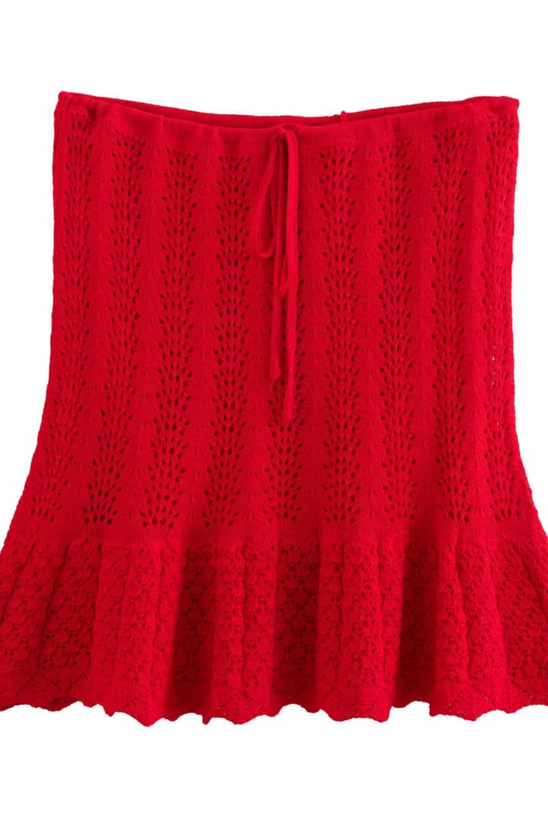 Fabric Sleeveless Knitted Vest Top Dress Set