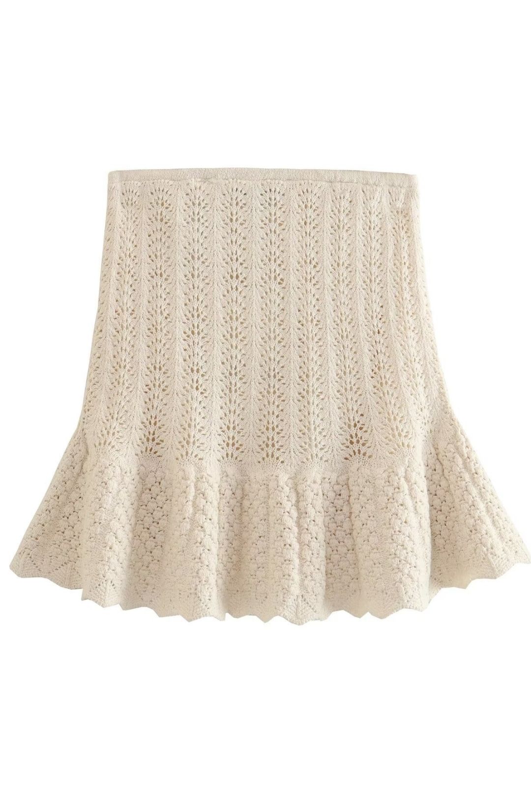 Fabric Sleeveless Knitted Vest Top Dress Set