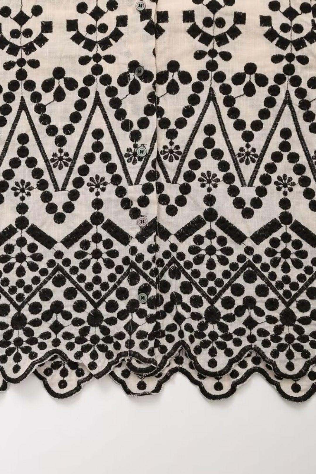 Contrast Color Embroidery Shirt High Waist Shorts Pants