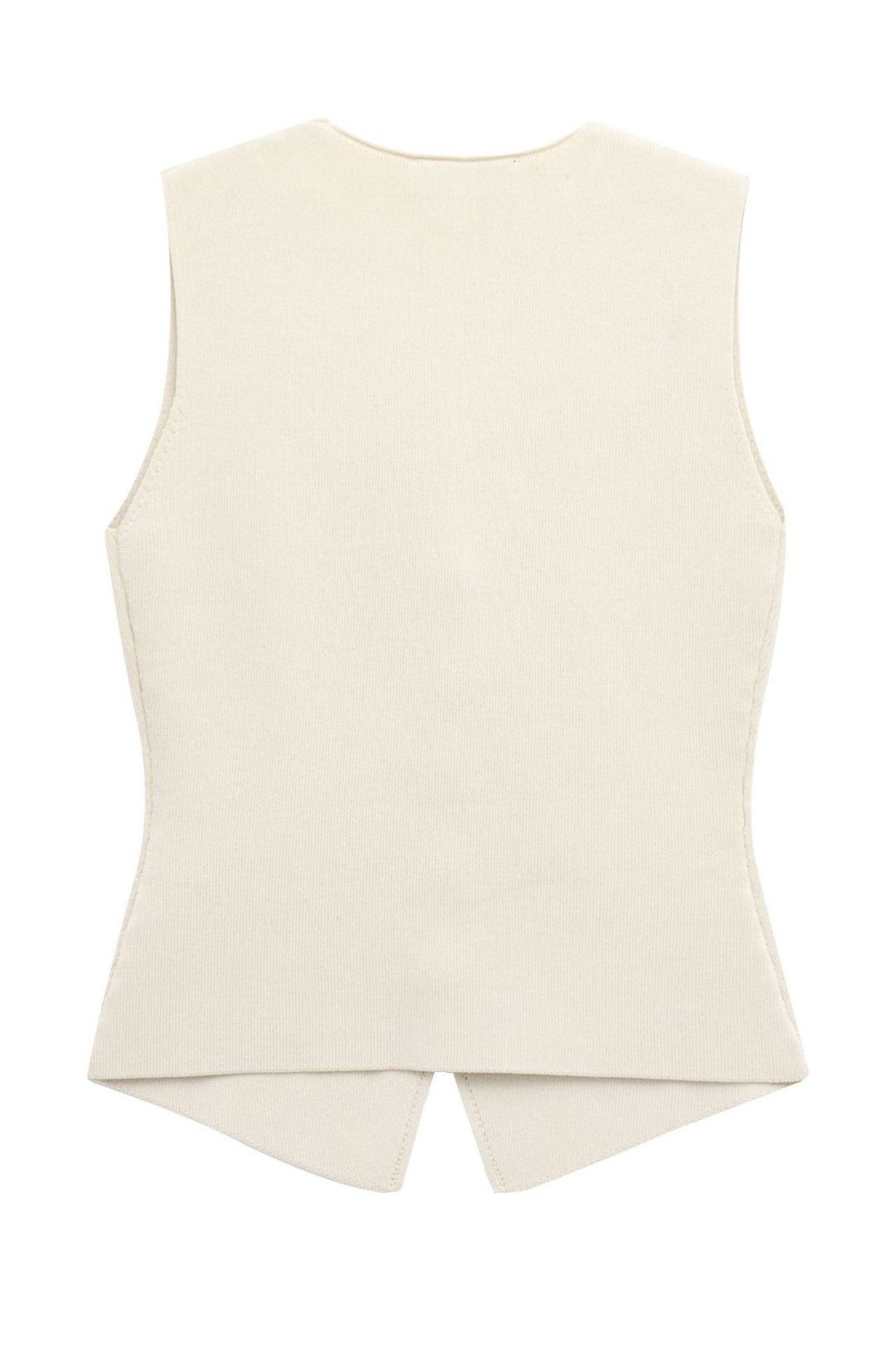 Button Knitted Vest Skirt