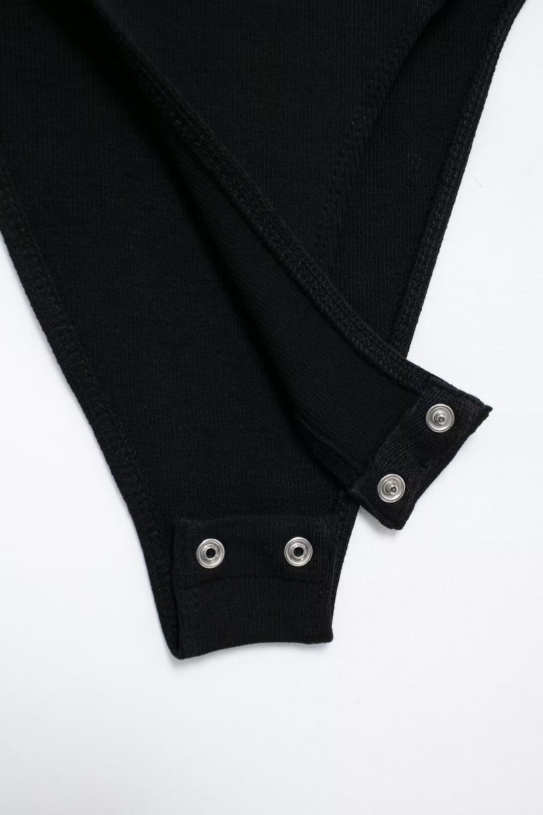 Solid Color Casual Simple Slim Ribbed Bodysuit