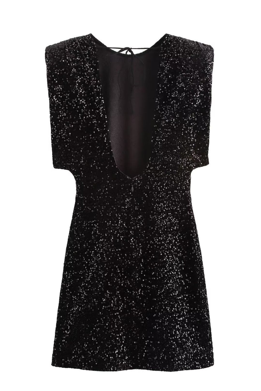 Niche Sequin Velvet Short Dress