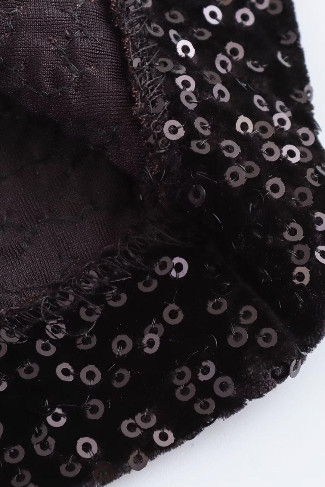 Niche Sequin Velvet Short Dress