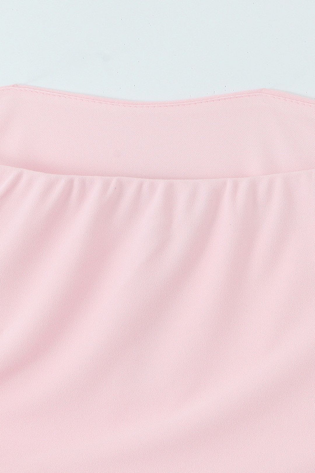 Pleated Tube Top Sleeveless Long Dress