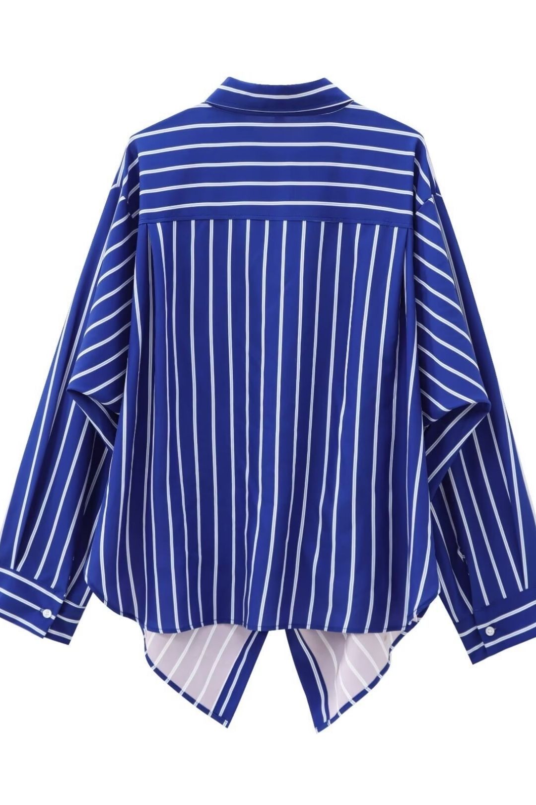 Versatile Bat Sleeve Striped Long Sleeve Casual Shirt