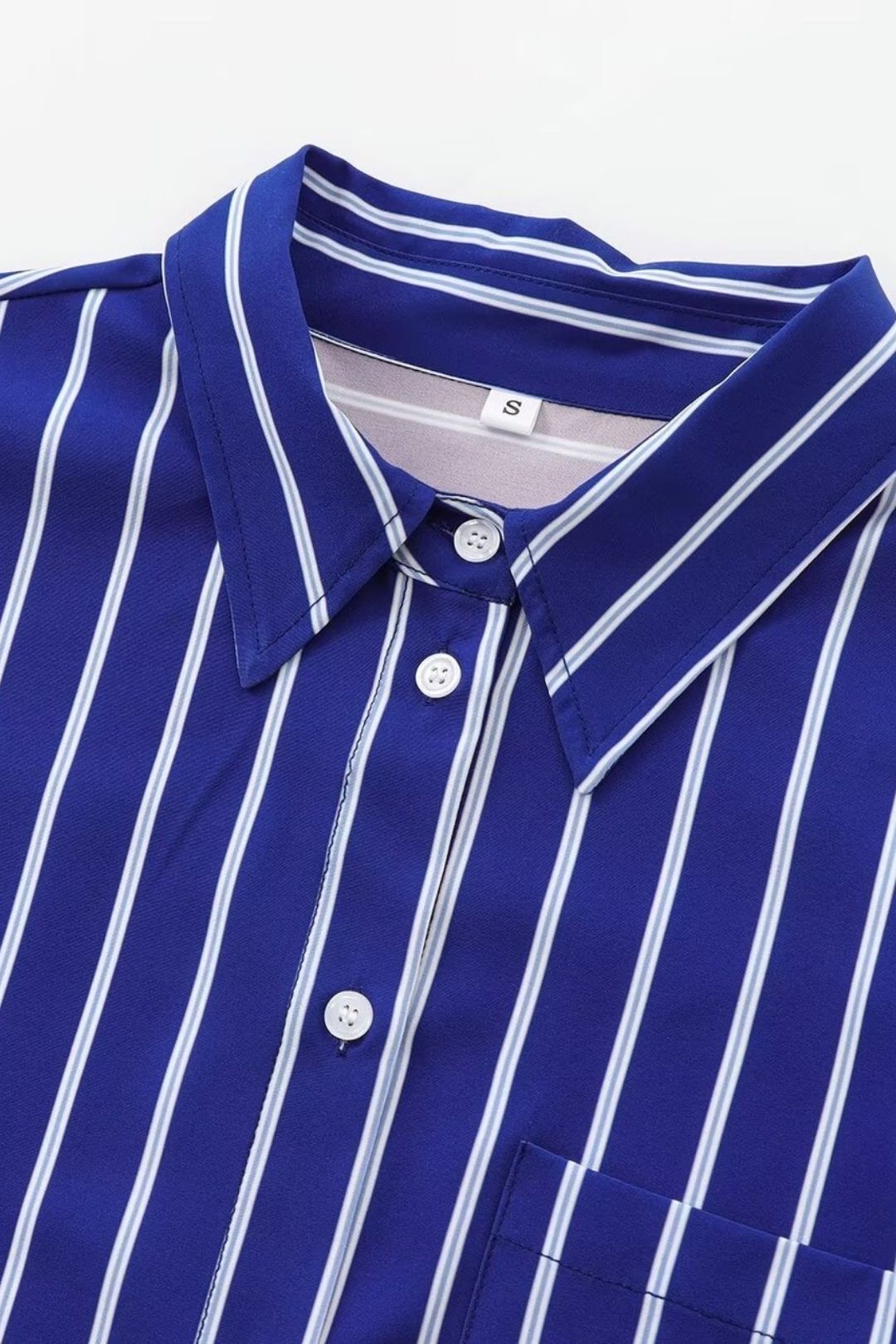 Versatile Bat Sleeve Striped Long Sleeve Casual Shirt