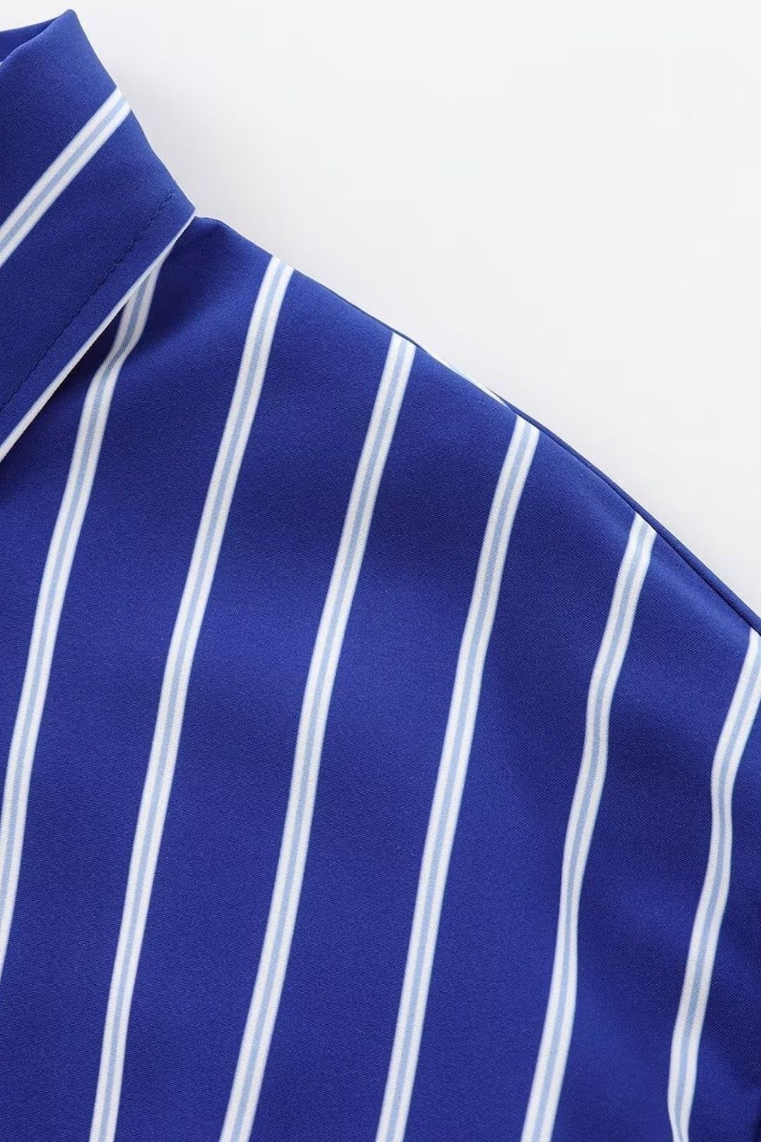 Versatile Bat Sleeve Striped Long Sleeve Casual Shirt