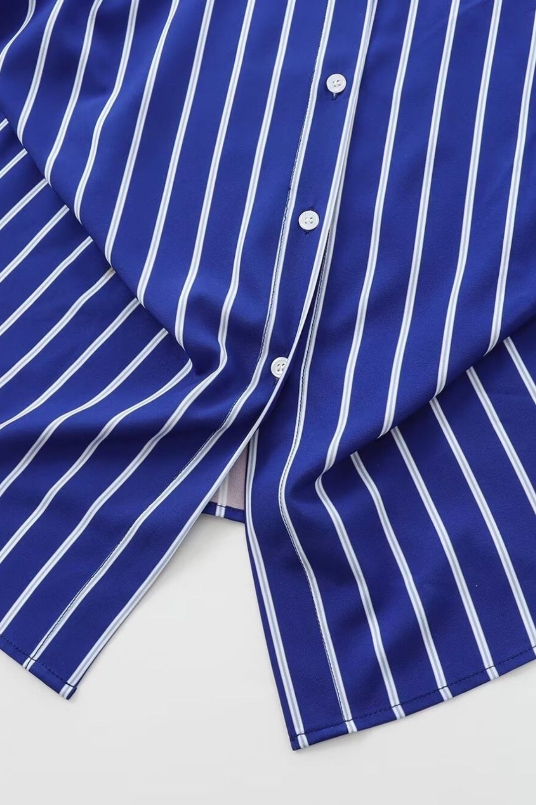 Versatile Bat Sleeve Striped Long Sleeve Casual Shirt