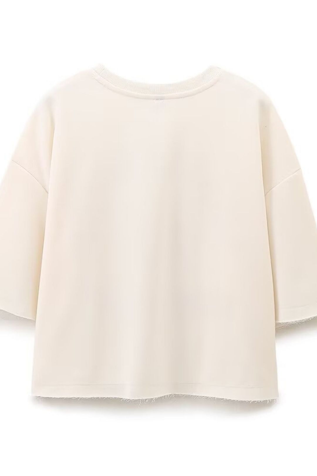 Printed Flannel Round Neck Sweatshirt