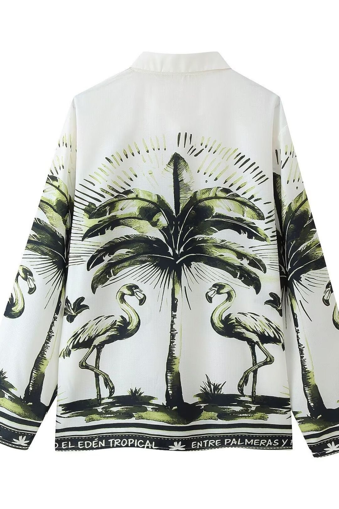 Long Sleeve Lapel Positioning Print Linen Shirt Casual Shorts