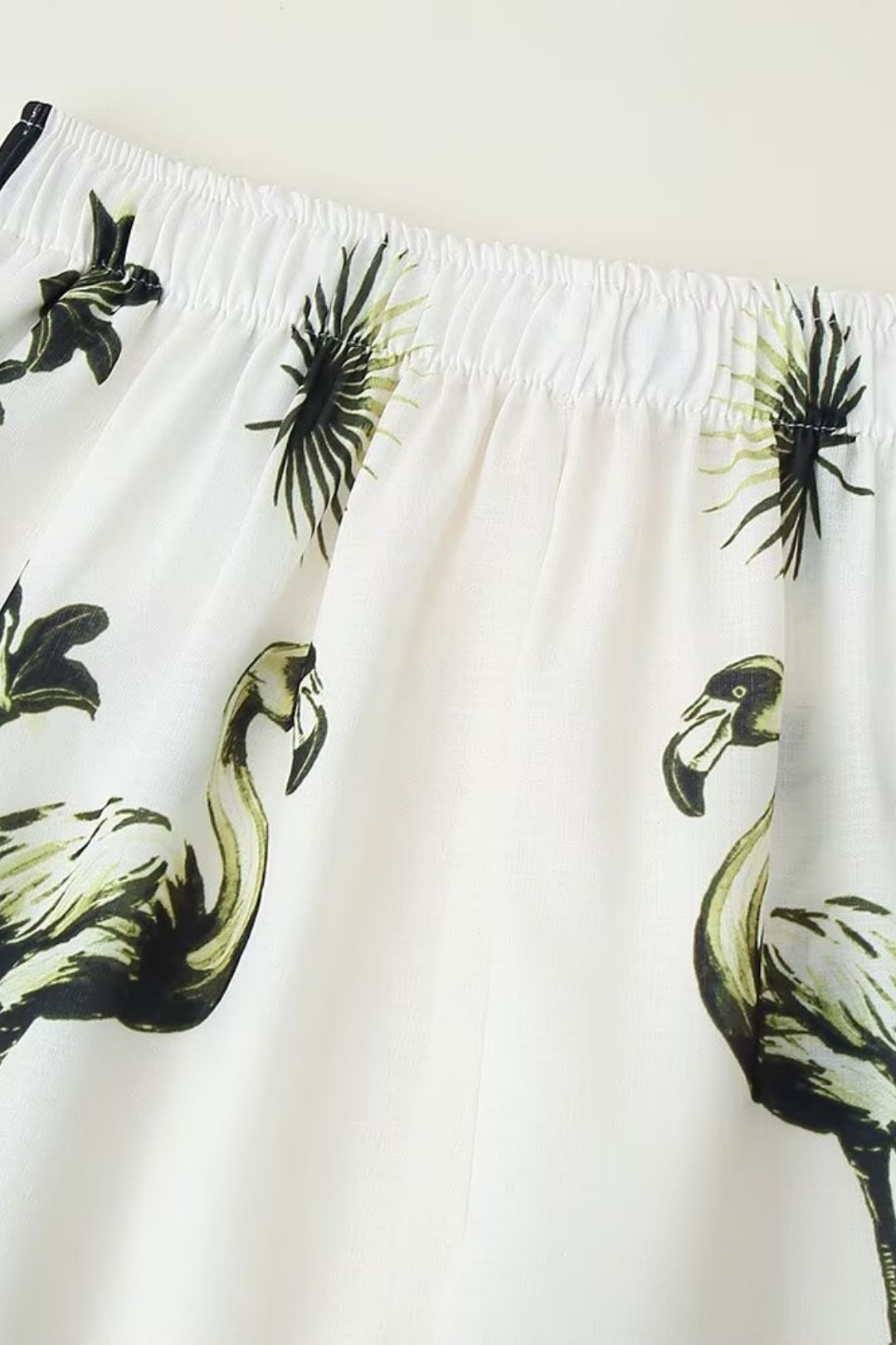 Long Sleeve Lapel Positioning Print Linen Shirt Casual Shorts