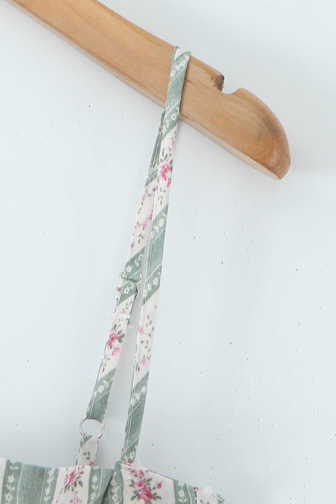 Green Striped Cotton Maxi Dress