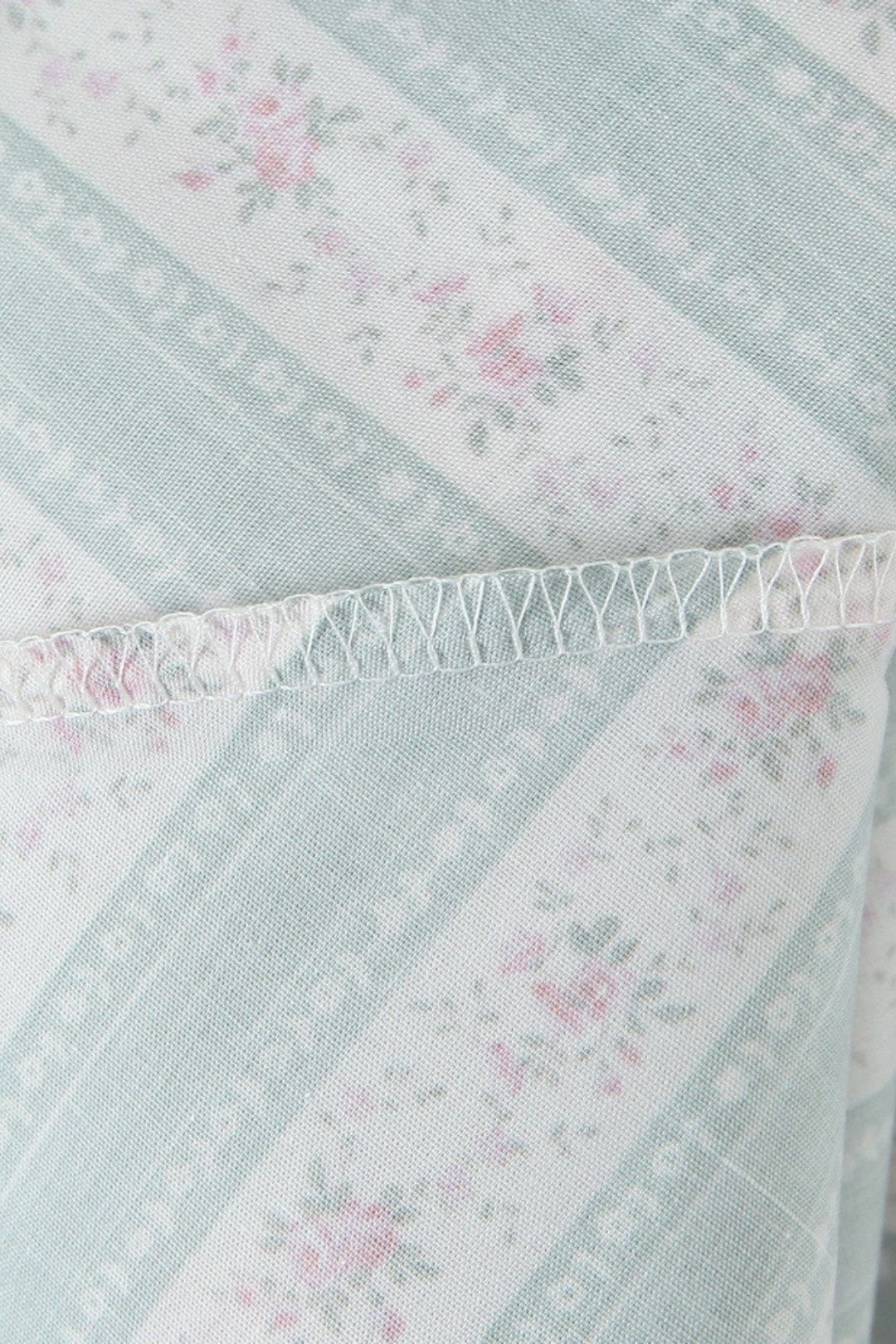 Green Striped Cotton Maxi Dress