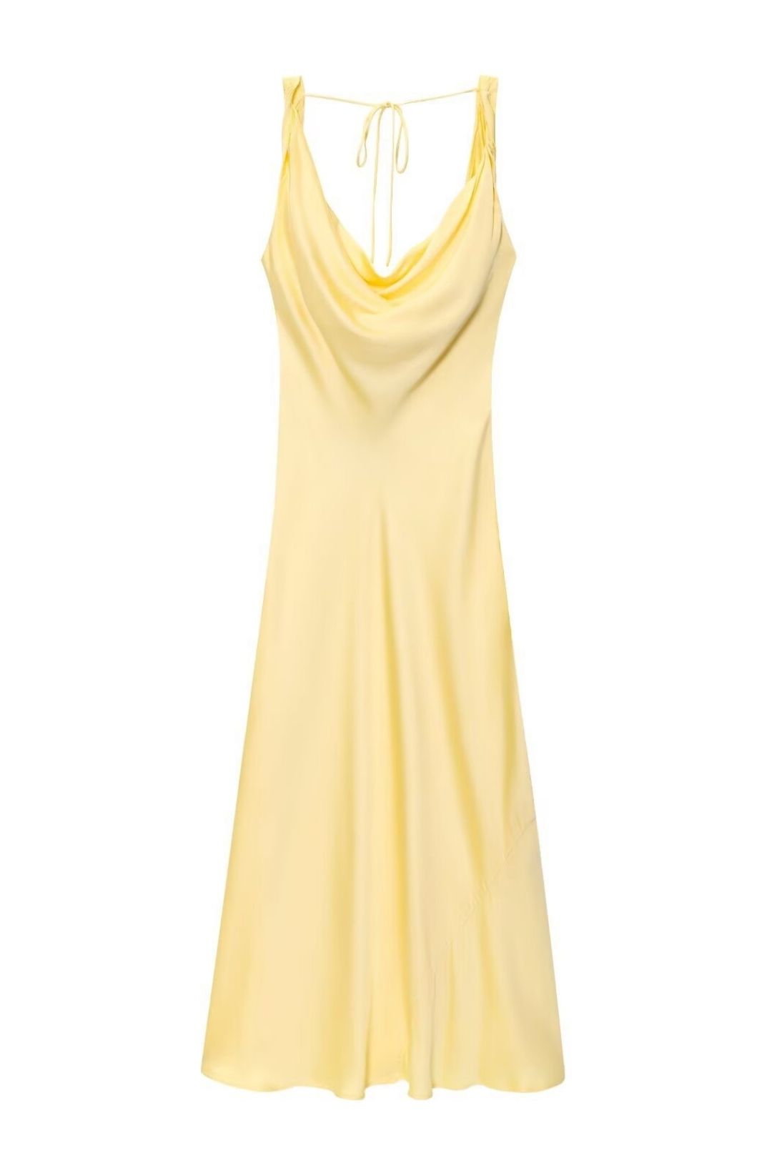 Satin Texture Midi Dress