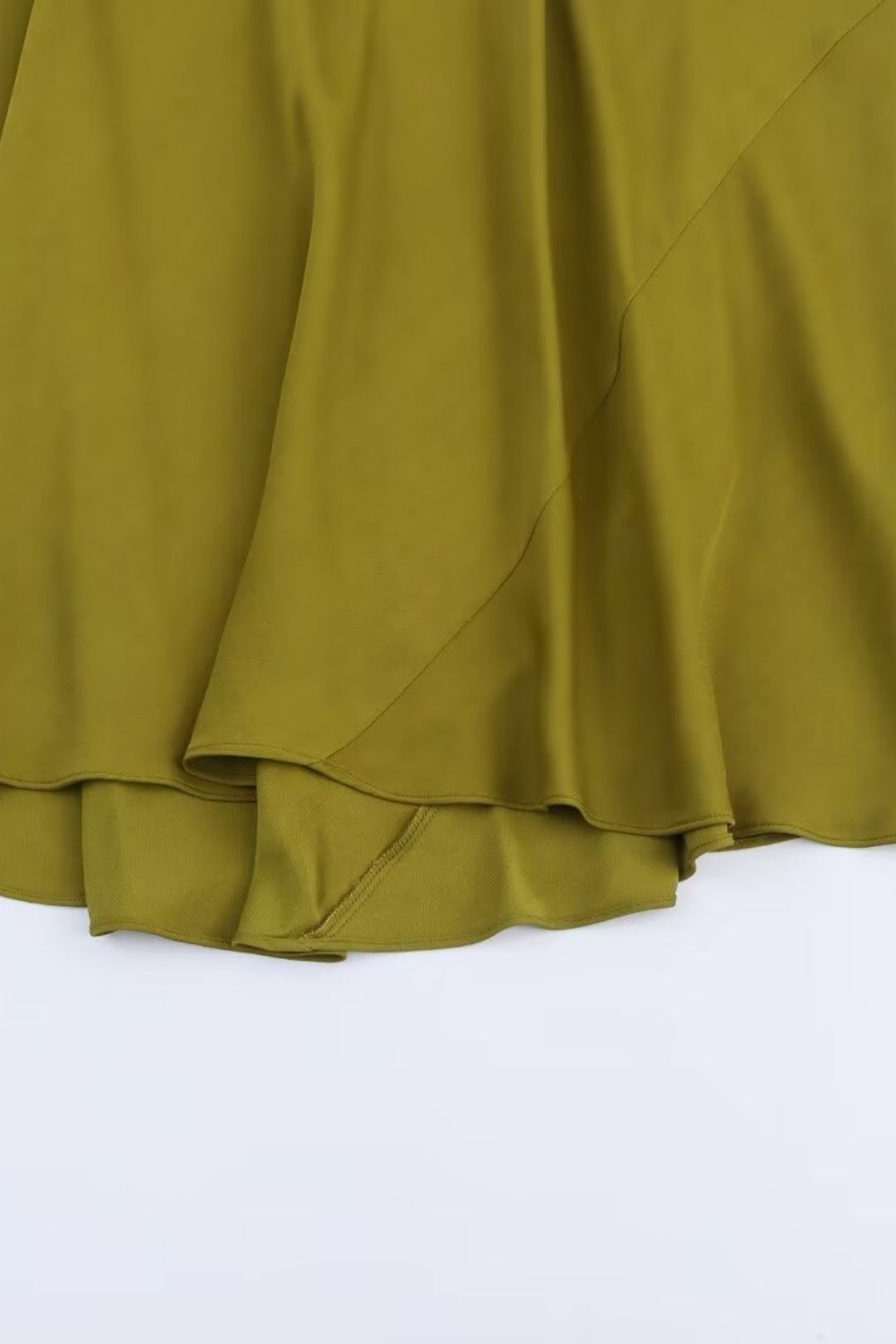 Satin Texture Midi Dress