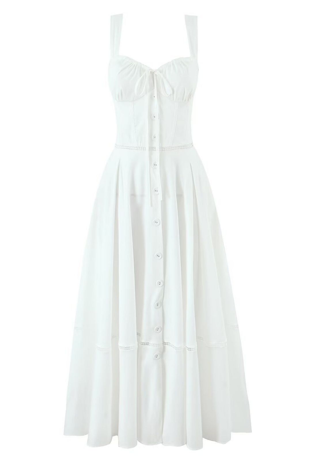 Splicing Open Back Large Swing Waist Suspender Dress