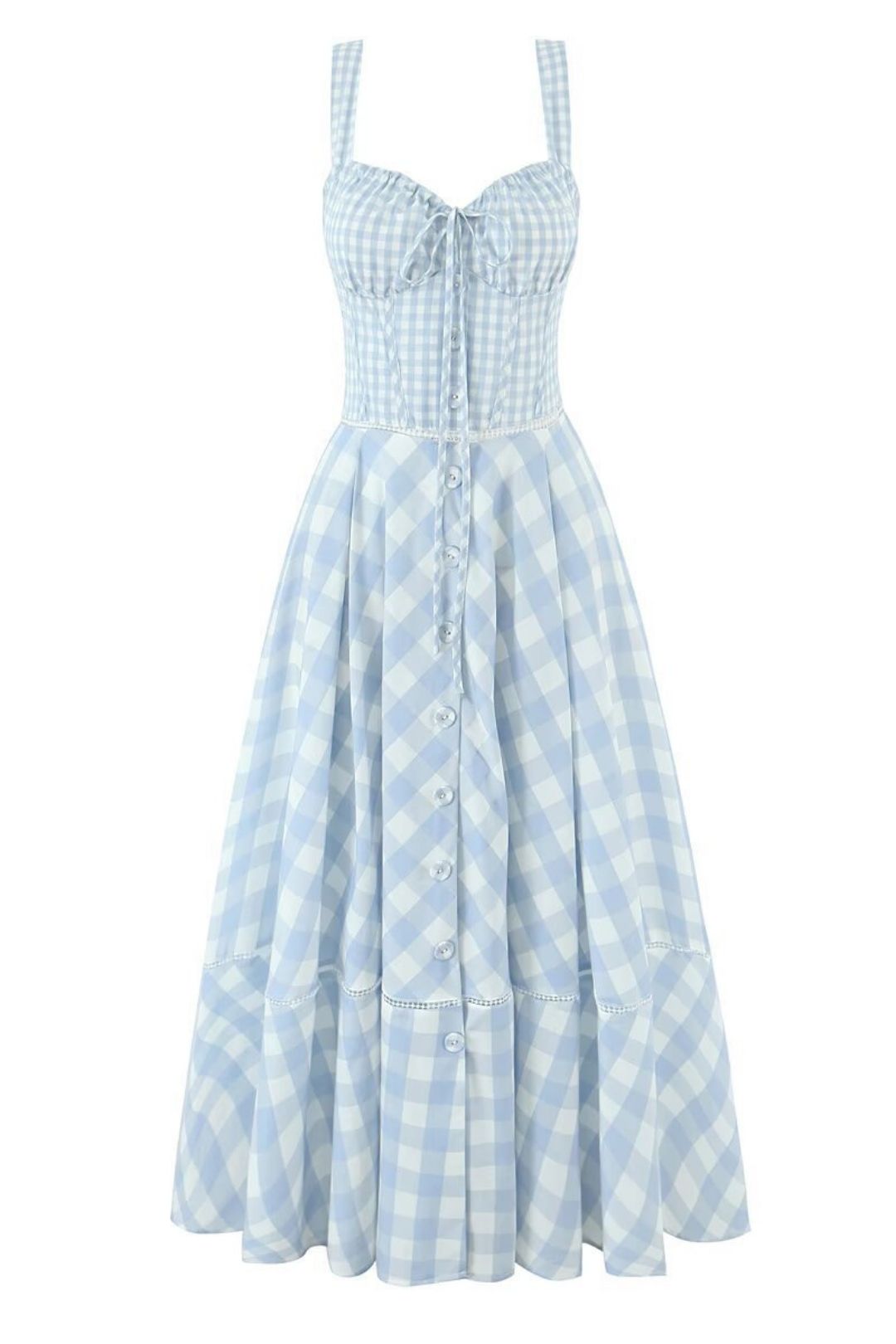 Splicing Open Back Large Swing Waist Suspender Dress