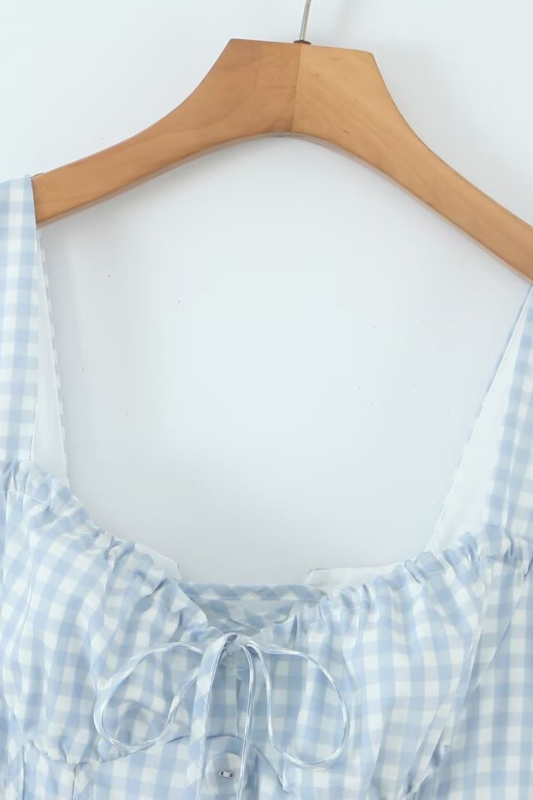 Splicing Open Back Large Swing Waist Suspender Dress