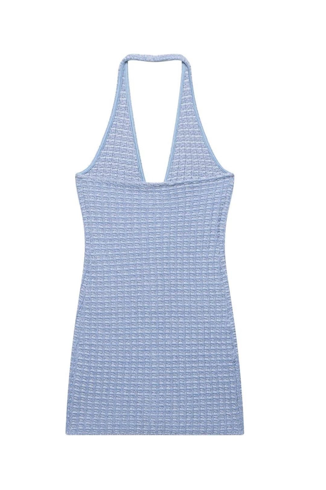 Elastic Halter Neck Dress