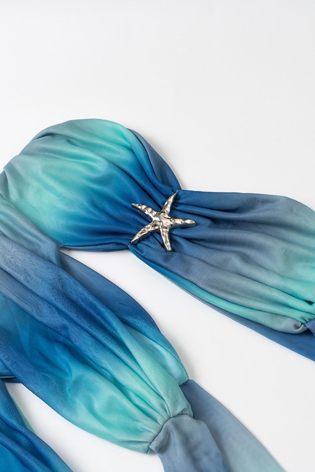 Sexy Bow-Decorated Hollow Print Contrast Color Wrap-On Backless Dress