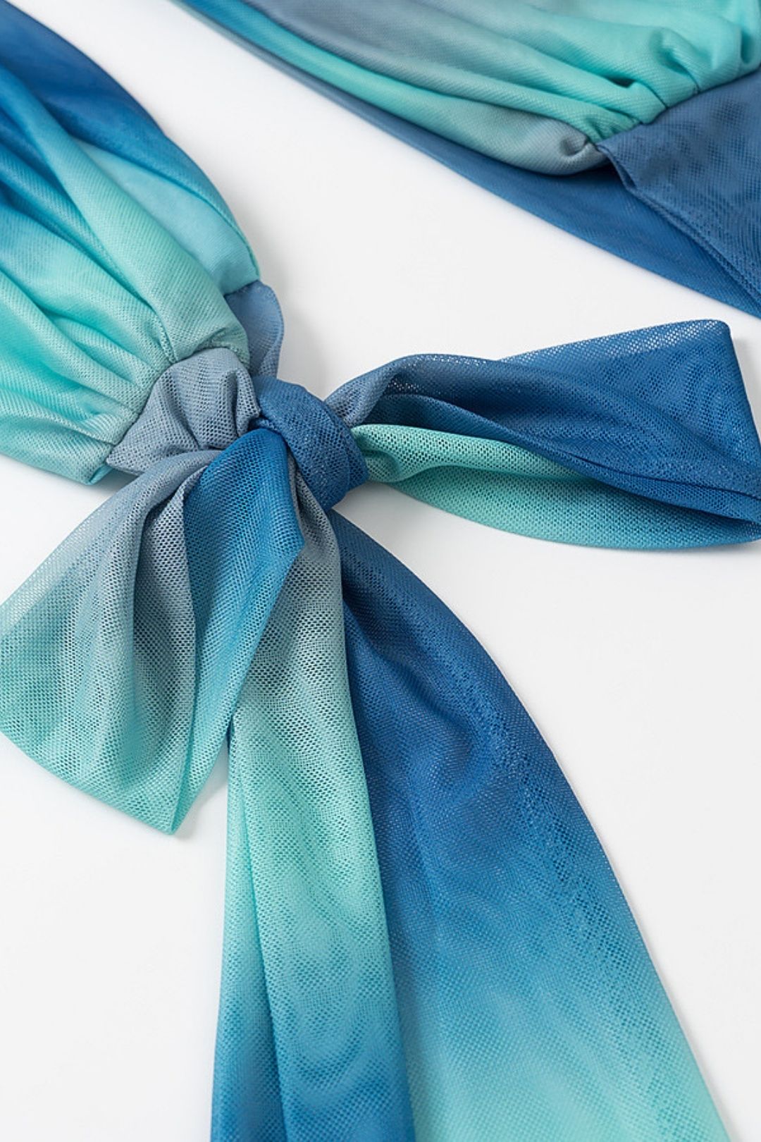 Sexy Bow-Decorated Hollow Print Contrast Color Wrap-On Backless Dress