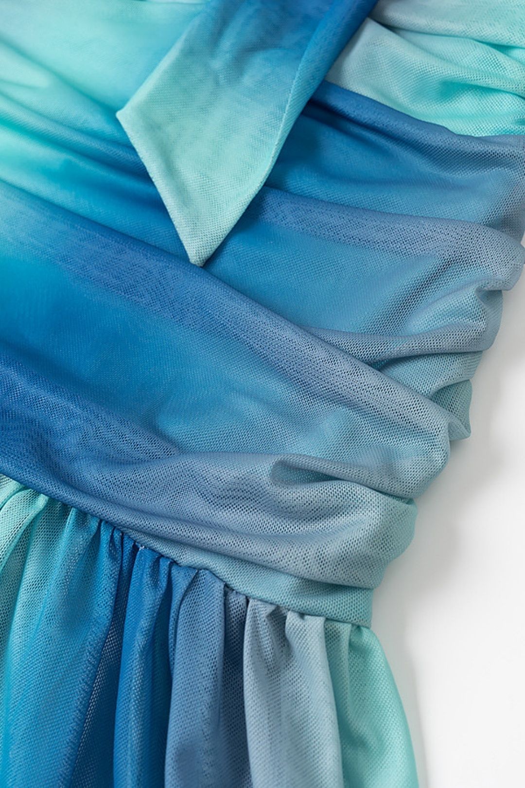 Sexy Bow-Decorated Hollow Print Contrast Color Wrap-On Backless Dress