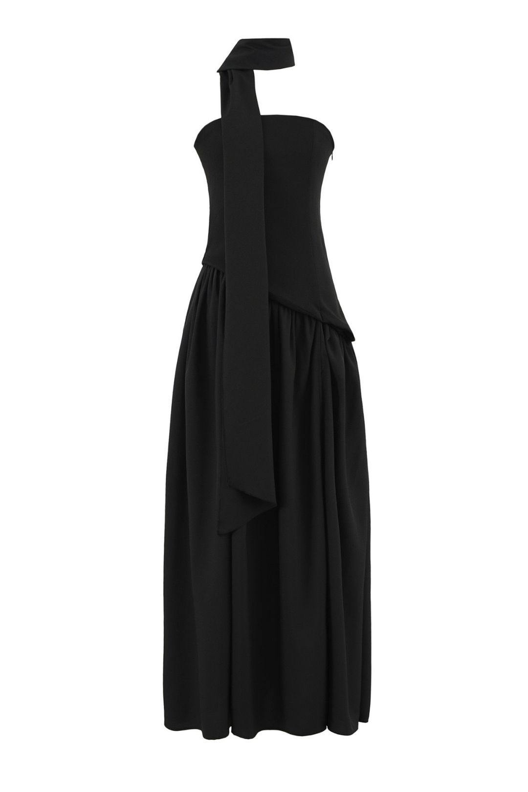 Elegant Sleeveless Waisted Strapless Dress