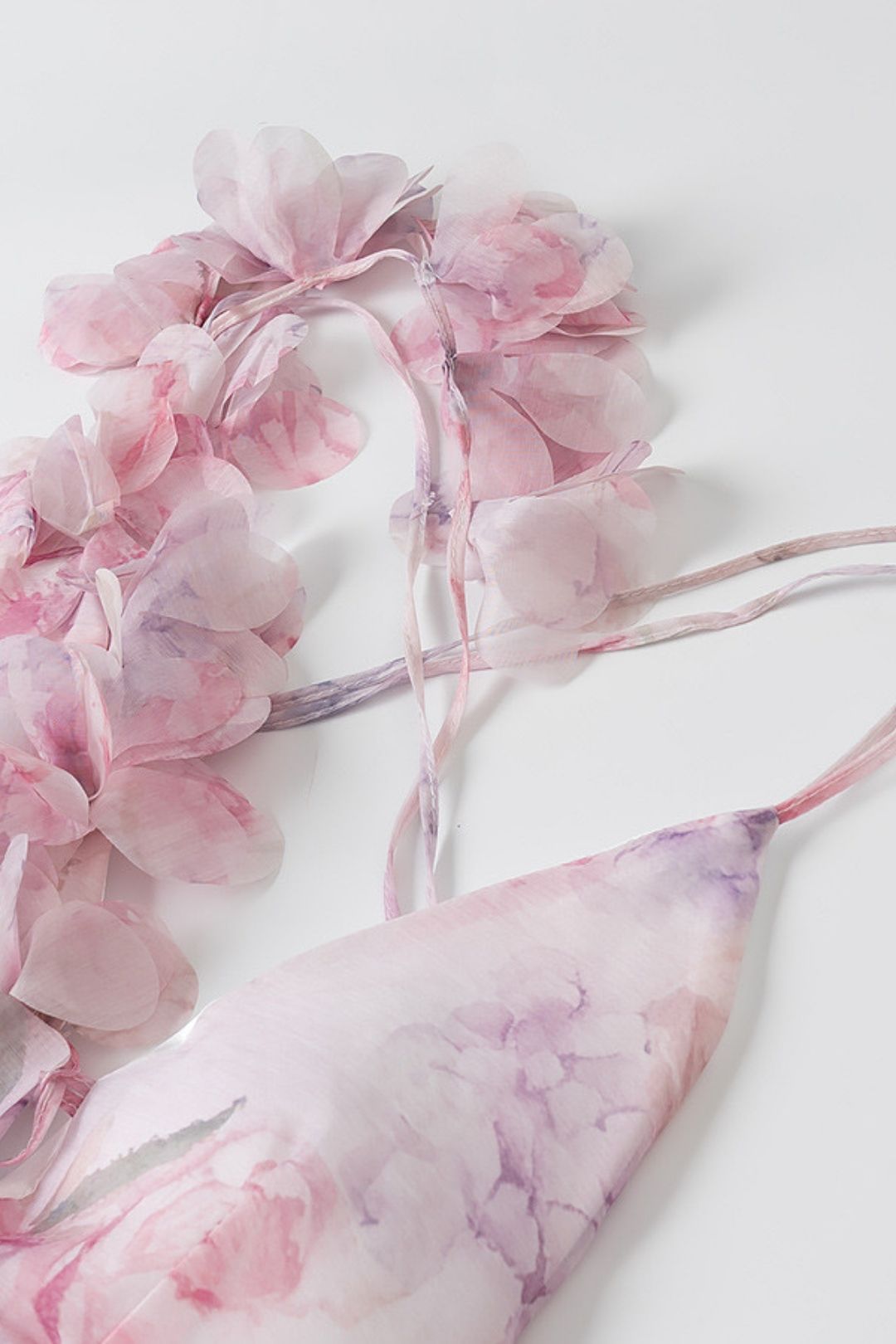 Sweet 3D Flower Decoration Waist Mini Dress