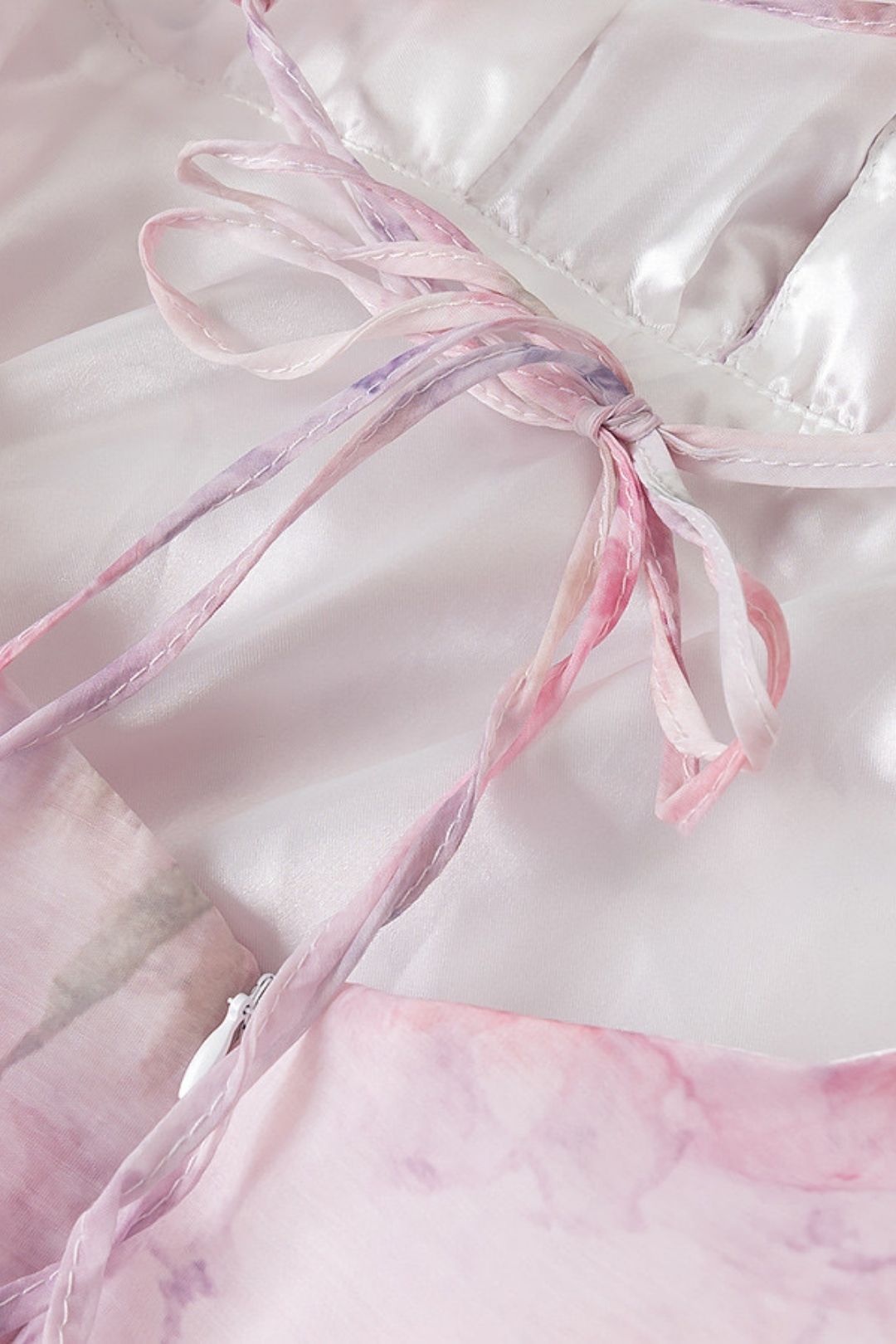 Sweet 3D Flower Decoration Waist Mini Dress